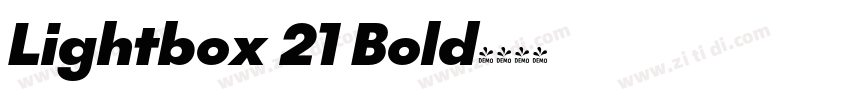 Lightbox 21 Bold字体转换